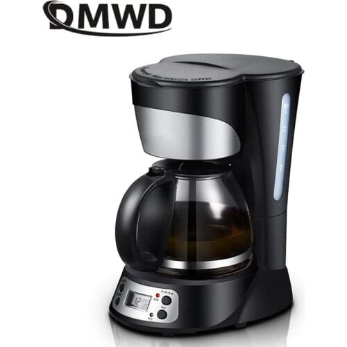 DMWD 750ML Mini American Coffee Machine Fully Automatic Drip Coffee Maker Bubble Tea Maker for Household And Office 220V