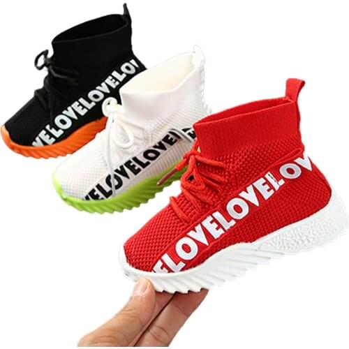 Breathable Toddlers Mesh Shoes, Autumn Little Girls Boys Simple Style Lace Up Soft Sole Non-slip Middle Tube Casual Shoes
