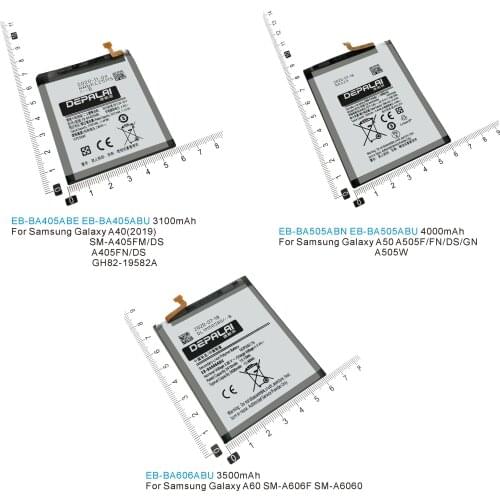 EB-BA405ABE EB-BA405ABU EB-BA505ABN EB-BA505ABU EB-BA606ABU Battery For Samsung Galaxy A40 SM-A405FM A50 A505F A60 SM-A606F