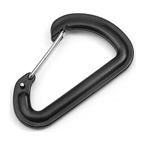 5pcs Plastic Carabiner Spring Snap Hook Push Gate Clasp Clip for Backpack Bag Strap DIY Accessories 5.5cm*3.4cm