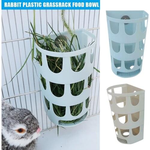 Small Animals Food Feeder Rabbit Hay Rack Guinea Pig Manger Food Bin Bowl VJ-Drop