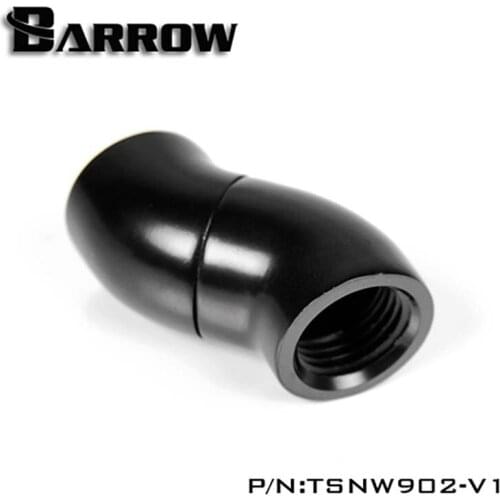 Barrow PC water cooling Rotary Fittings G1/4 90 degree Double Inner Tooth tube Connector,water cooler TSNW902-V1