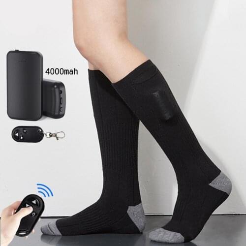 Remote Control Heated Socks Electric Heated Socks Rechargeable Battery Winter Warm Socks Outdoor Sport Motorcycle Skiing Fishing