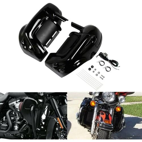Motorcycle Lower Vented Fairing W/Speaker Kit For Harley Touring Electra Glide Road Glide Road King 1983-2013
