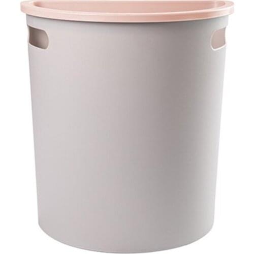 25*23.5CM Hanging Semicircle Trash Can Small Cabinet Kitchen Garbage Can Waste Storage Bucket for Kitchen Bathroom Cabinet Door
