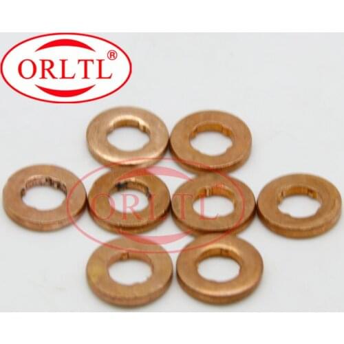 ORLTL 9001 850D Washer Shims 9001-850D Injector Copper Washer ( Size: 7.1*15*2.5mm ) 9001850D Thickness=2.5mm Total 5 Pcs / Bag
