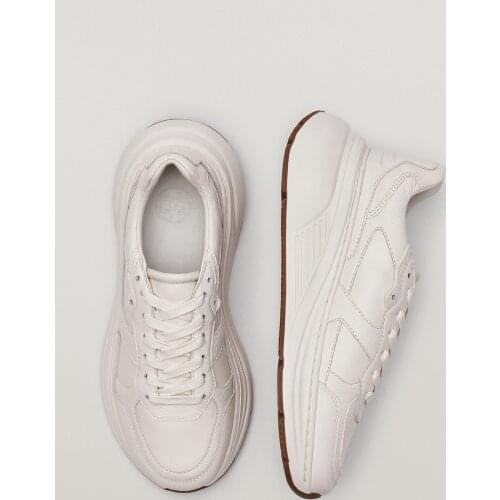 SOUTHLAND 2021 SS Vintage Thick Sole Increase Casual Vulcanized Shoes Women Genuine Leather Soft Shoes Sneakers Women Shoes