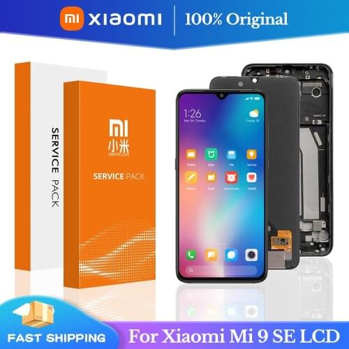 5.97''Original For Xiaomi Mi 9 SE LCD Screen Replacement With Fingerprint 10 Touch Display For Xiaomi Mi9 SE Mi 9SE M1903F2G LCD