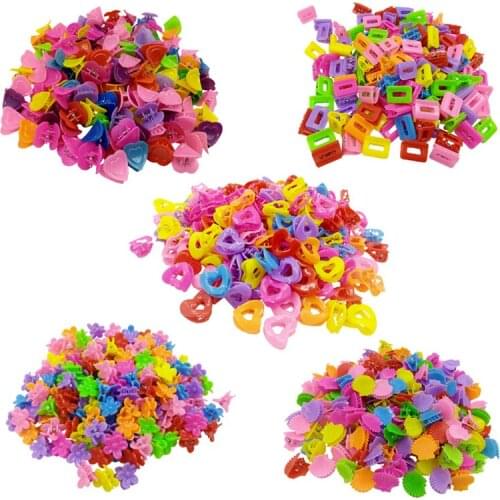 100Pcs/lot New Color Mini Hairpins Cute Cartoon Hairpins for Children