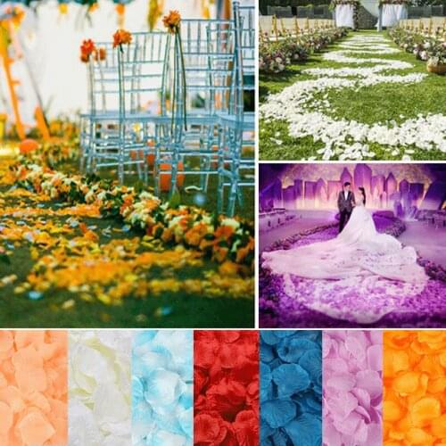 1000pcs Silk Flower Rose Petals Wedding Table Confetti Party Decorations