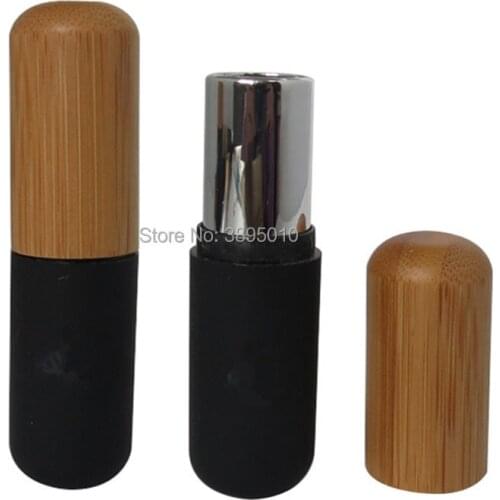12.7mm empty bamboo lipstick tubes with Bamboo Cap Eyelashes Tube Mascara Bottle Makeup Cosmetic Packaging Container F855