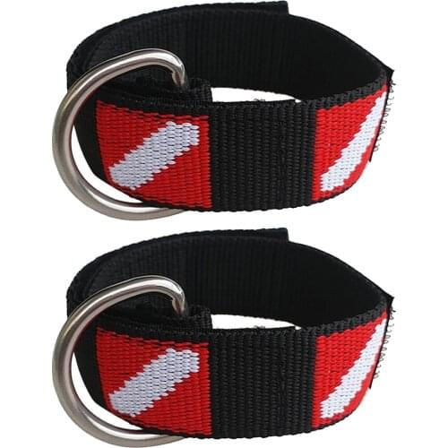 2pcs Scuba Diving Equipment Lanyard Wrist Loop Band with D Ring Underwater Camera Holder Snorkeling Hand Lanyard