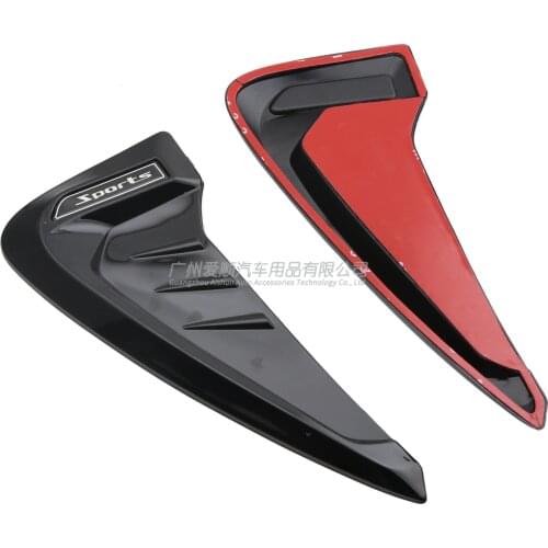 2021 Suitable For Refitting Leaf Board Sticker Sprot Logo Carbon Fiber Paste Blade Decoration Side Wing Bright Black