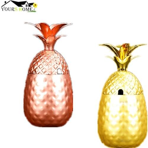 400ml/550ml/900ml Pineapple Mug Moscow Mule Copper Mugs Metal Mug Cup Stainless Steel Beer Wine Coffee Cup Barware