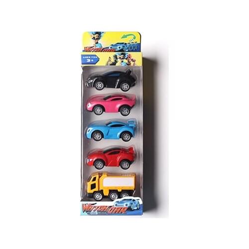 5cs/set 1:64 Alloy Toy Car Anime Korea Cartoon Watch Car Model Toys Pull Back Miniature Educational Toys For Children Gift