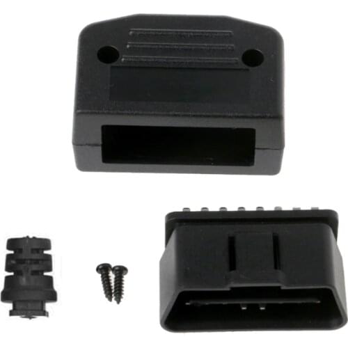 Car Auto OBD2 16 Pin Male Connector Plug Universal Car Diagnostic Tool Adapter