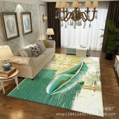 Household Nordic Living Room Coffee Table Printing Carpet 3D Printing Model Room Display Carpet Bedroom Decor Decoration Rug
