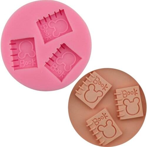 Book Notebook Design Silicone Cake Mold DIY Silicone Fondant Baking Tool Chocolate Mold