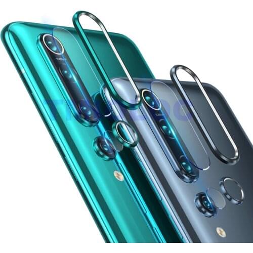 For Xiaomi Mi 9 SE 10 Pro Camera Lens Screen Protector Glass + Metal Lens Ring Case for Redmi Note 7 Pro Mi9 SE Mi 9se Blue