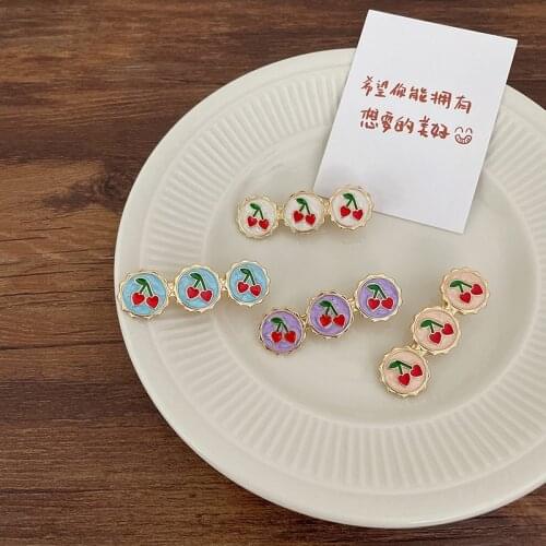 Hair Clip Elegant Round Barrette For Women Fashion Metal Girls Sweet Hairpins Barrettes 2021 New Fashion Hair Accessories Gift