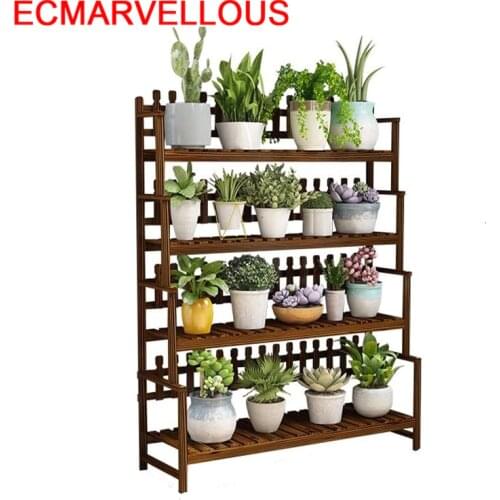 Escalera Huerto Urbano Madera Indoor Pot Garden Shelves For Stojak Na Kwiaty Balcony Shelf Outdoor Flower Dekoration Plant Stand