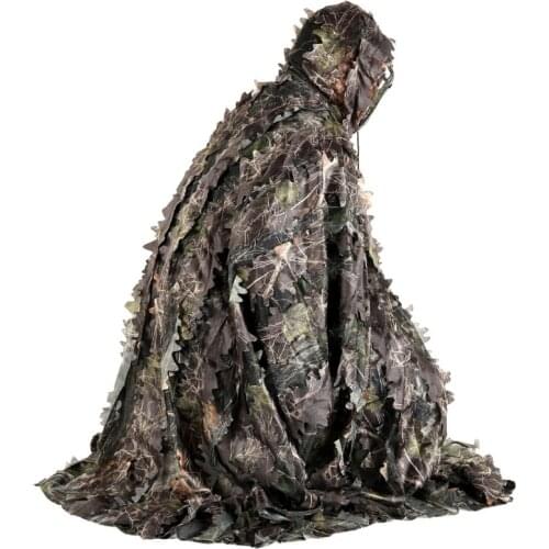 Ghost Black Tree Leaf 3D Leaf Cloak Pseudo-clothing Maple Leaf Camouflage Camouflage Cloak Gilly Clothes