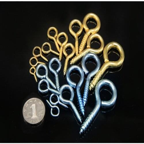 Lamp lights wood tapping iron hook rings ring eyelet screws zinc plating color 2