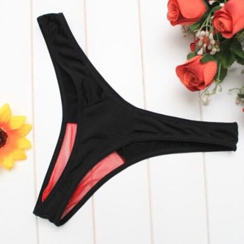 Through Men Pouch Thongs Male Mesh Thong Briefs Men Sexy Underwear G String Homme Lovers Valentines Day Gifts 2021