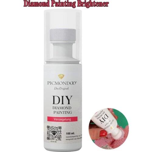 100ml DIY Diamond Painting Conserver Permanent Hold&Shine Effect Sealer for All Oil painting Diamond Painting Keep Shiny Bright