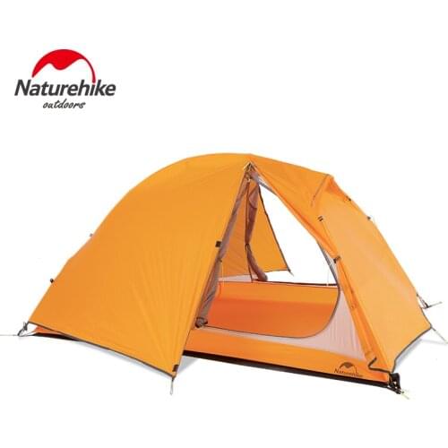 NatureHike 2 Person Double Layer 20D Nylon Coated Silicon Ultralight Waterproof Outdoor Riding Tents For Cycling Hiking Camping