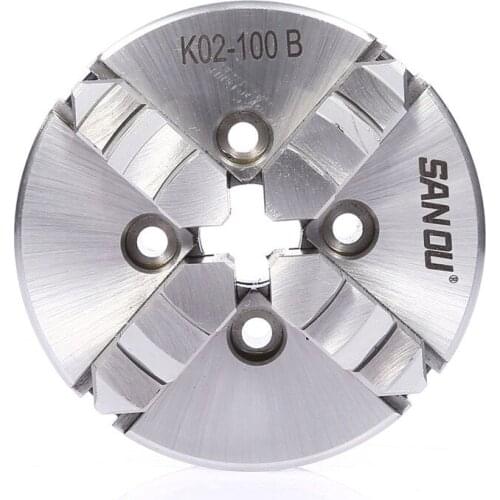 100mm 4 Jaw Lathe Chuck Self-Centering 4'' Four-jaw Manual Chuck K02-100B for CNC Woodworking Lathe