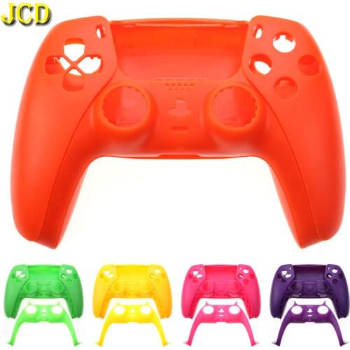 JCD Plastic Hard Protective Shell Case For Sony Playstations PS5 Controller Front Back Housing Covers Decorative Strip For PS5