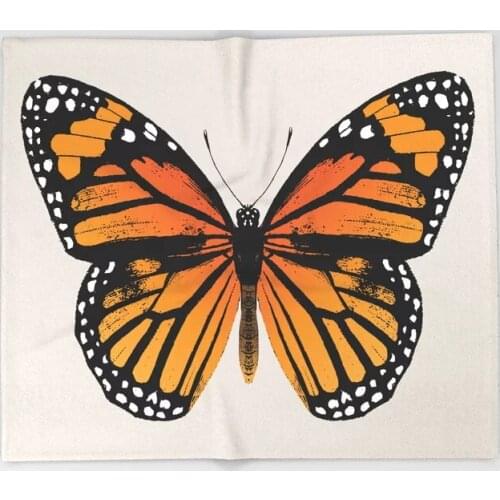 Butterfly Blanket Monarch Butterfly Vintage Butterfly Fleece Blankets and Throw for Sofa Travel Christmas Decorations for Home