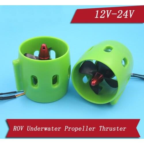 ROV 12-24V Brushless Motor Underwater Thruster with 30A/50A ESC 60mm Propeller CW CCW Propulsion for RC Fishing Bait Boat Parts