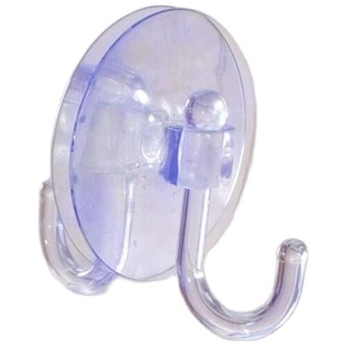 5Pcs/Pack 4 cm Transprent Rubber Suction Cup Hook Removable Bathroom Kitchen Wall Hanger Car Sunshade Hooks Accessory Tool