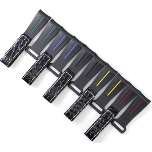 Hook-and-loop Fastener Rubber Watch Strap 20mm Watchband Waterproof Silicone Wristband for Ro-lex Watches Band Sport Bracelet