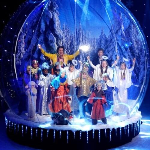 Happy Inflatable 6M inflatable Christmas snow globe factory price inflatable decorations,inflatable merry decorations