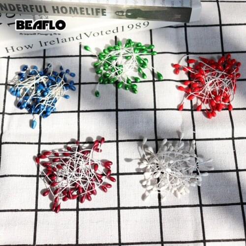 1 Head Stamen Decorating Items Simulation Fruit Berry tabletop Handmade Diy Accessories For Wedding Party Decor 5 Colors