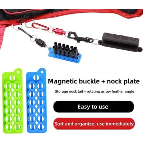 High Quality ABS Plastic Sort Organize Green Magnetic Buckle and Nockboard Set for Sale