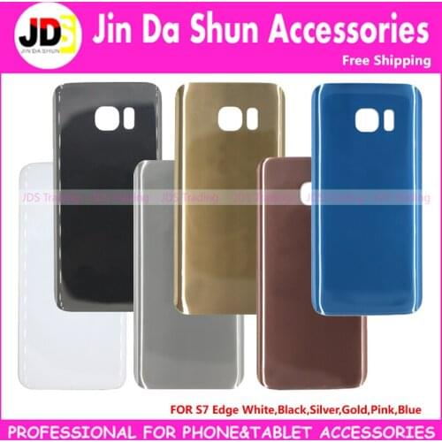 For Samsung Galaxy S7 Edge G930 SM-G935F G9350 Back Housing Battery Door Cover Rear Phone Case with LOGO+Adhesive Gule+IMEI Code