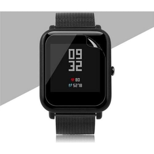 5pcs Soft TPU Clear Full Screen Protector Cover Protective Film Guard For Xiaomi Huami Amazfit Bip / Bip Lite/ Bip S Smart Watch