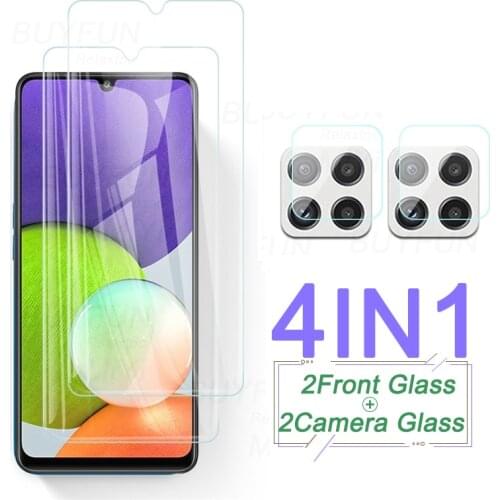 1-TO-4 Protective Glass for Samsung Galaxy A22 A 22 22A 2021 4G Camera Glass SamsungA22 GalaxyA22 4G SM-A225F/DS 6.4'' Lens Film