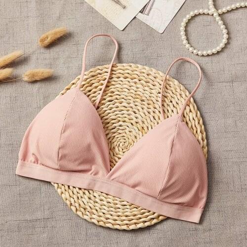 Women Seamless Tank Top Underwear Sexy Women Beauty Back Bra Sexy Deep V-Neck Solid Tube Top Summer