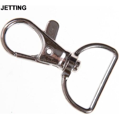 10pcs Silver Metal Lanyard Hook Swivel Snap Hooks Key Chain Clasp Clips Lanyard Bag Hardware hot selling