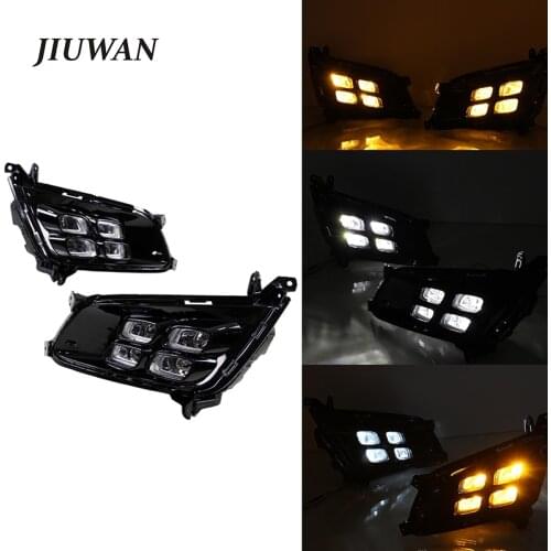 2 Pcs 12V DRL Car Daytime Running Lights Flashing LED ABS Waterproof Decoration Fog Lamp for Kia K5 2013 2014 2015