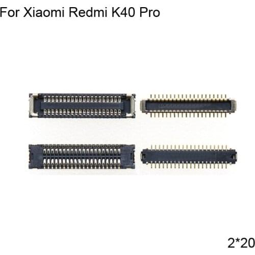 2pcs Dock Connector Micro USB Charging Port FPC connector For Xiaomi Redmi K40 Pro logic on motherboard mainboard Redmi K 40 Pro