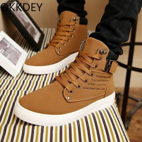 2020 autumn/winter new Korean version of mens shoes high-help board shoes retro casual belt mens trend Martin boots