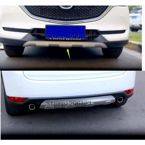 Auto front and rear skid plate skid bar for MAZDA cx-5 cx 5 2017-2018 stainless steel, 2pcs/lot, auto accessories