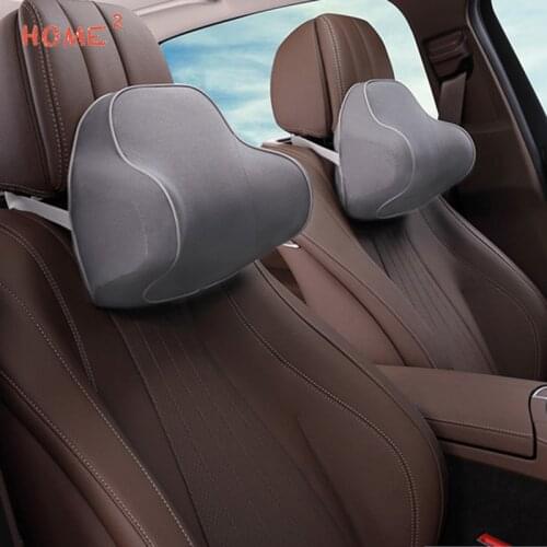 Car Headrest Memory Foam Seat Head Neck Pillow Auto Seat Massage Cushion Cover for Mazda Peugeot Volkswagen BMW KIA Car Styling