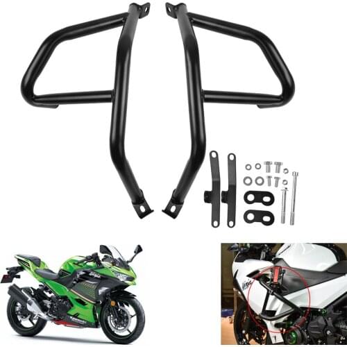 For Kawasaki Ninja 400 Ninja 250 2018 2019 Engine Tank Protection Bar Guard Crash Bars Frame Bumper Ninja400 Ninja250